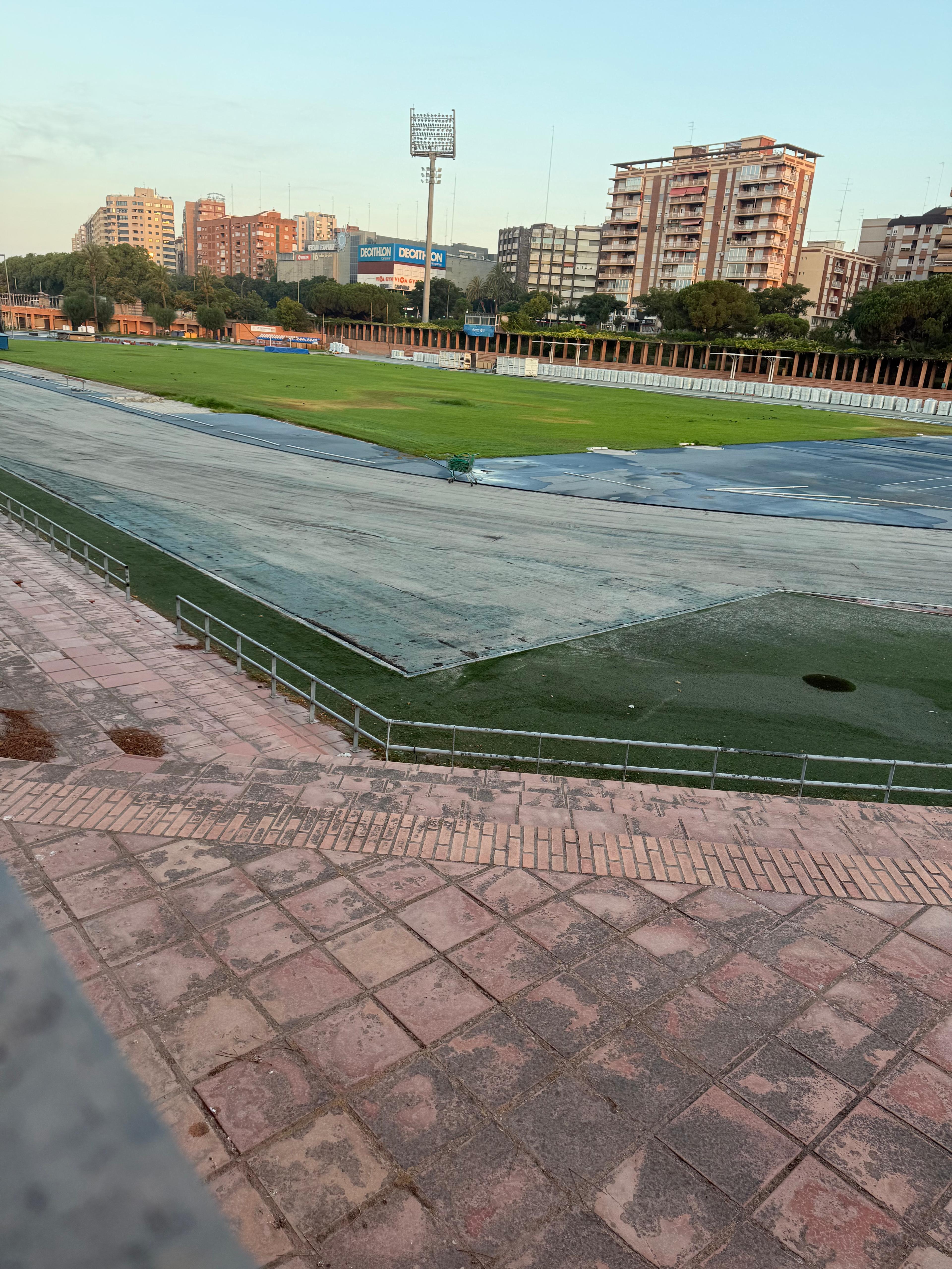 Así avanzan las obras en el Estadio del Turia de Valencia.  05 10