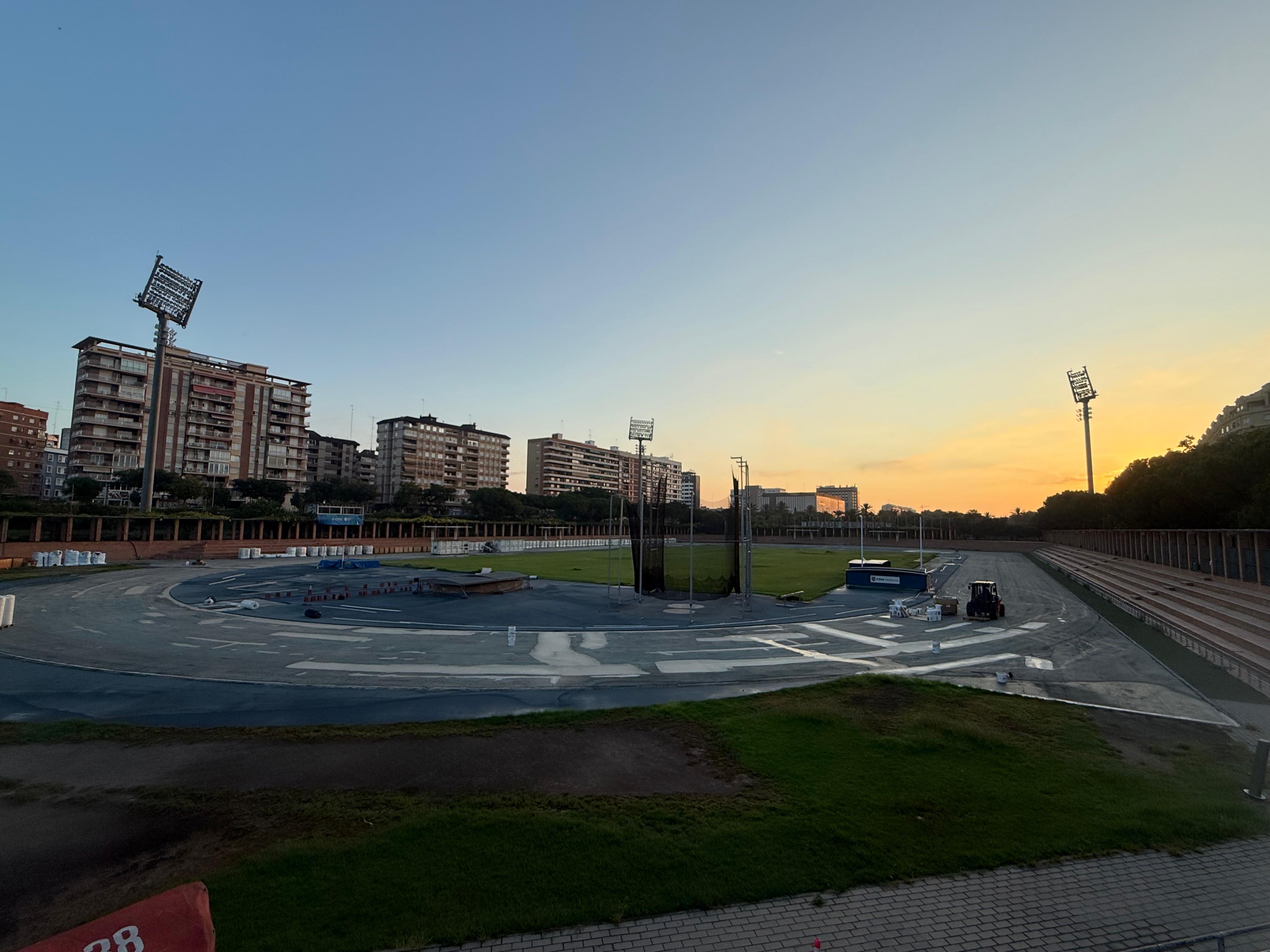 Así avanzan las obras en el Estadio del Turia de Valencia.  05 9