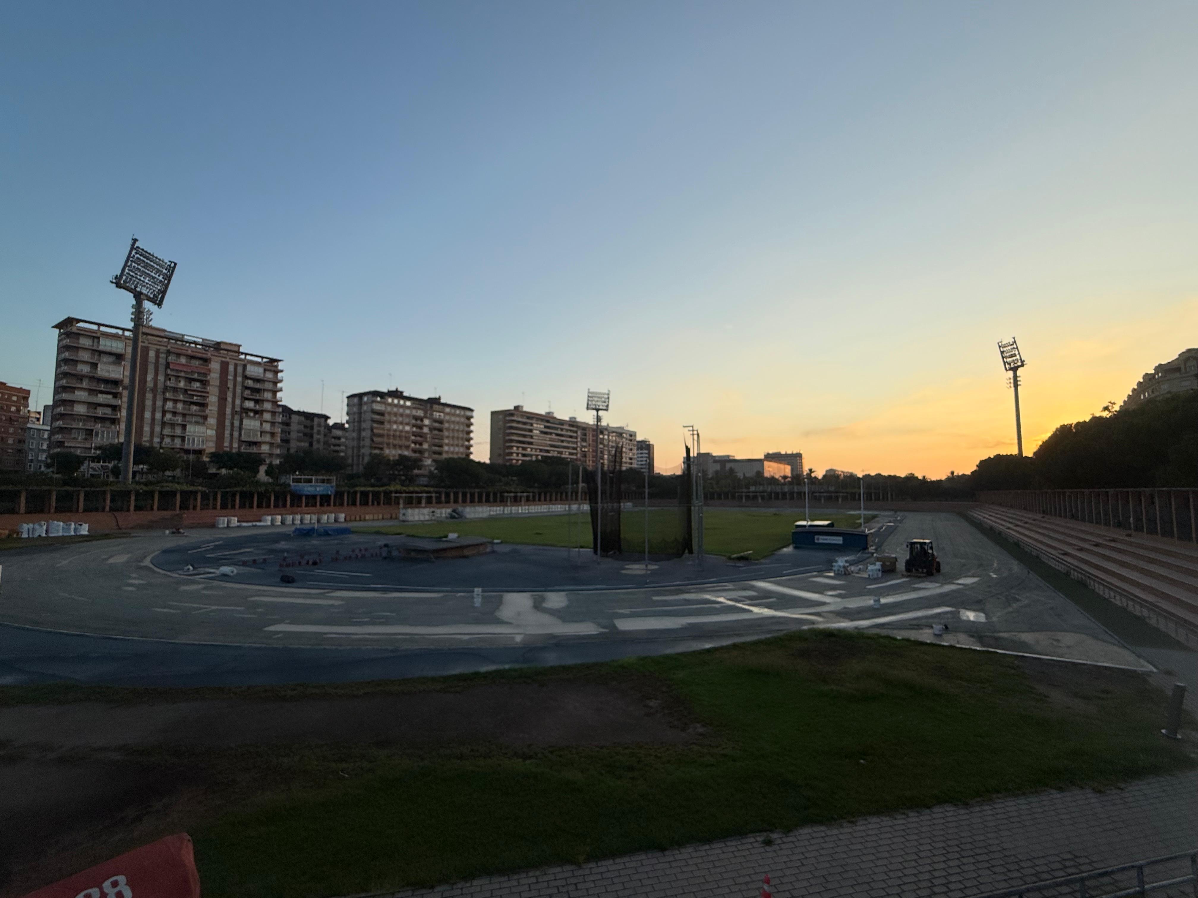 Así avanzan las obras en el Estadio del Turia de Valencia.  05 6
