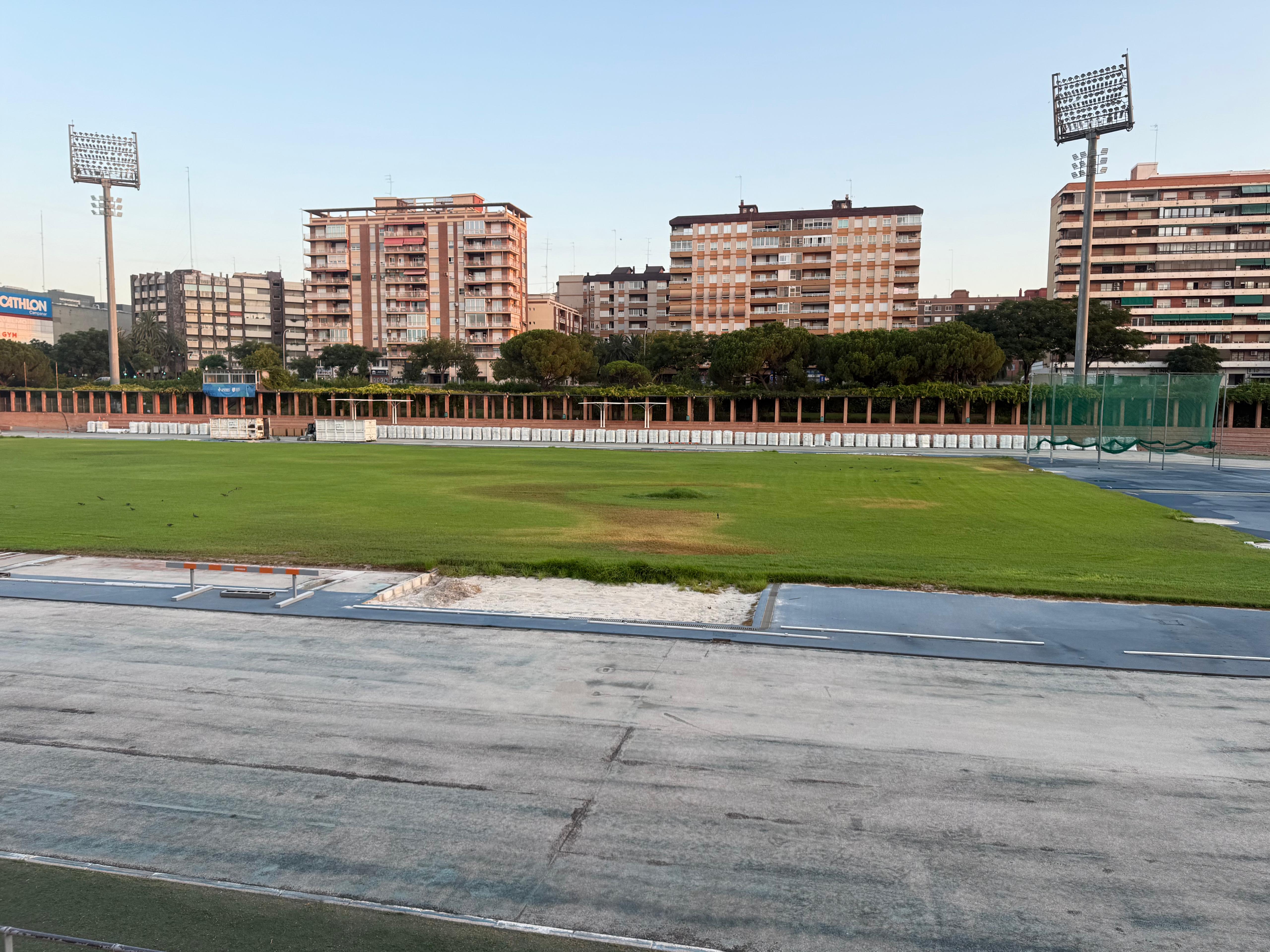 Así avanzan las obras en el Estadio del Turia de Valencia.  05 5