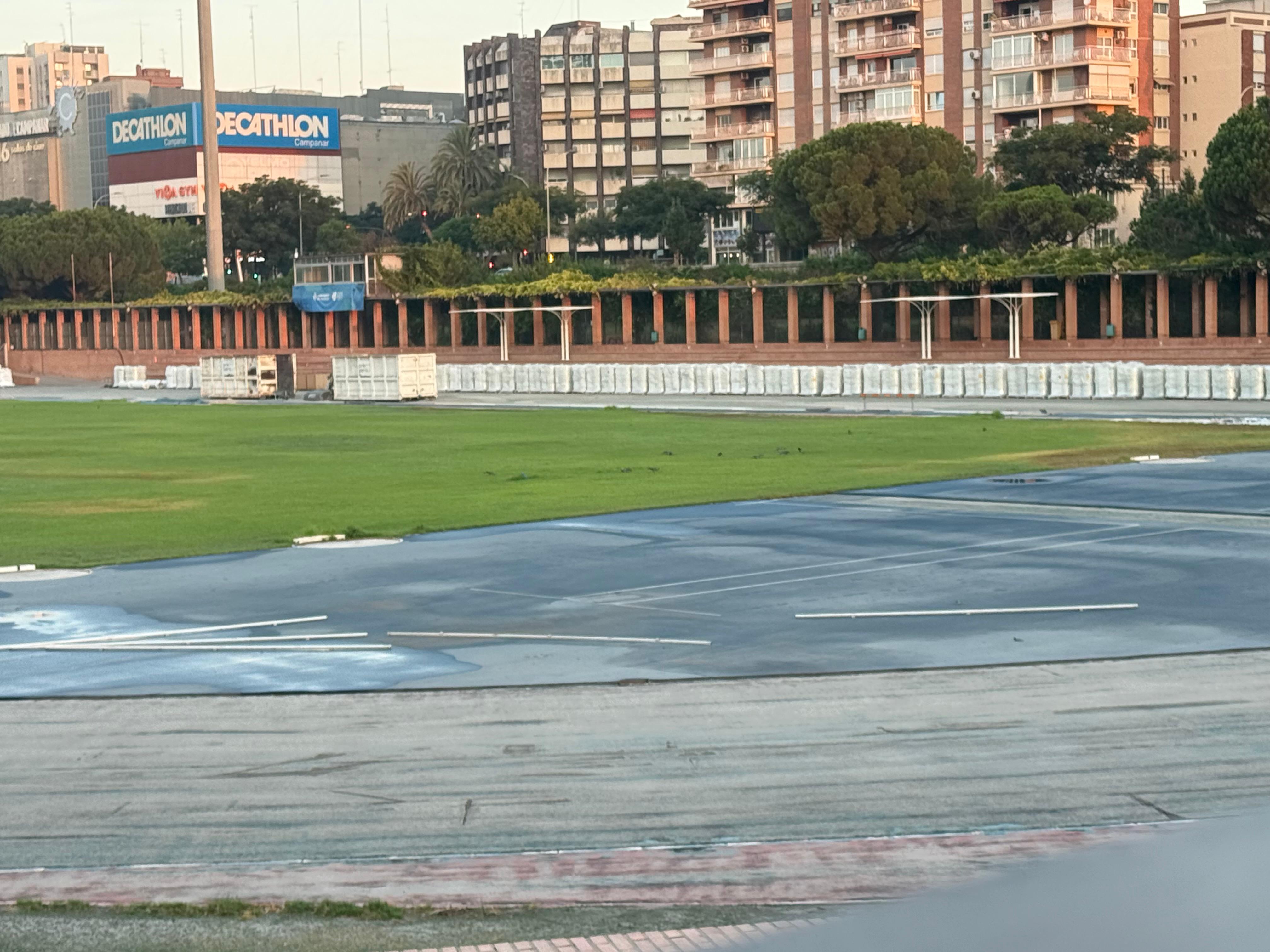Así avanzan las obras en el Estadio del Turia de Valencia.  04 4