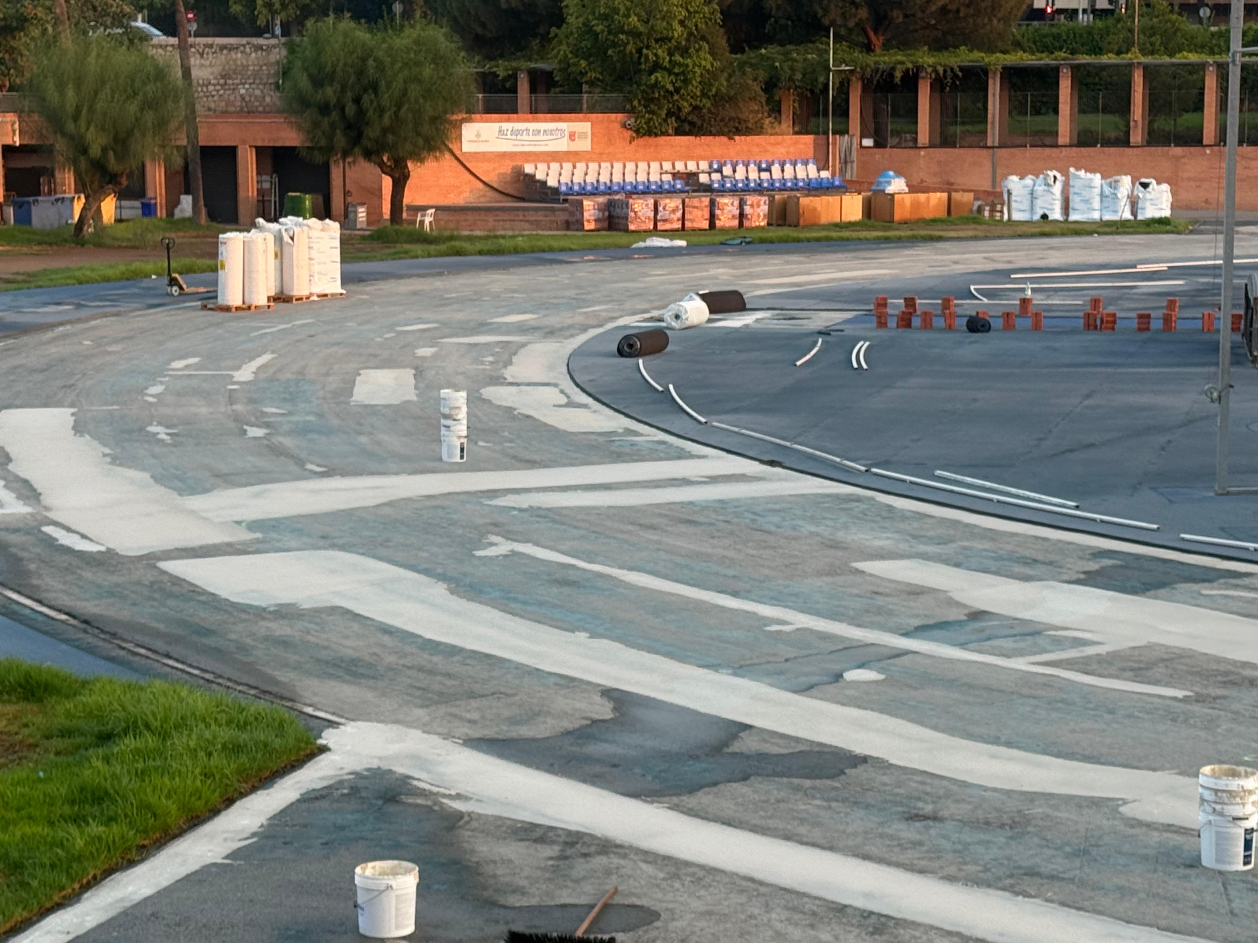 Así avanzan las obras en el Estadio del Turia de Valencia.  04