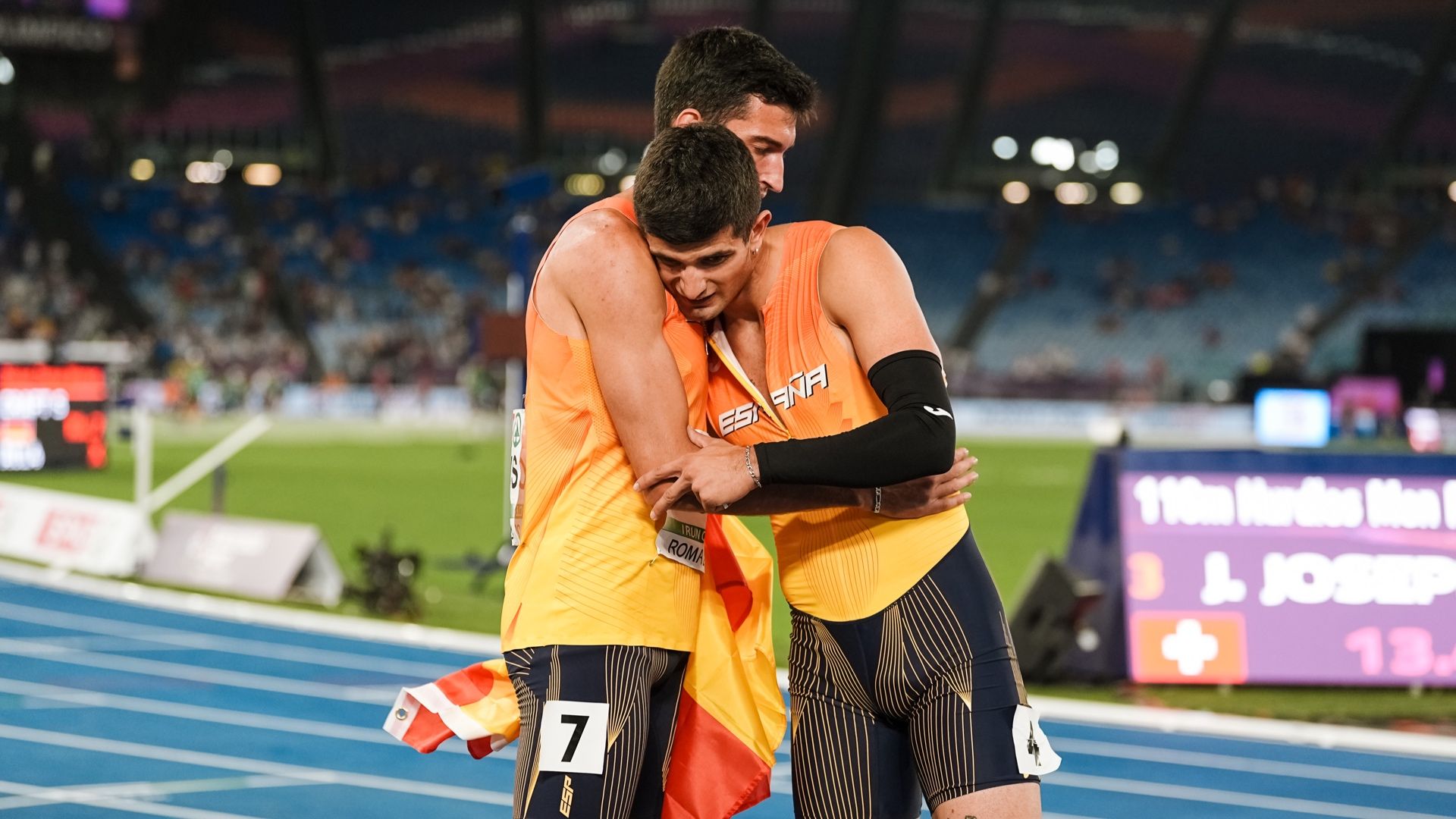 Asier Martínez y Quique Llopis en el último campeonato de Europa celebrado en Roma. Ambos estarán en Birmingham. SPORTMEDIA.