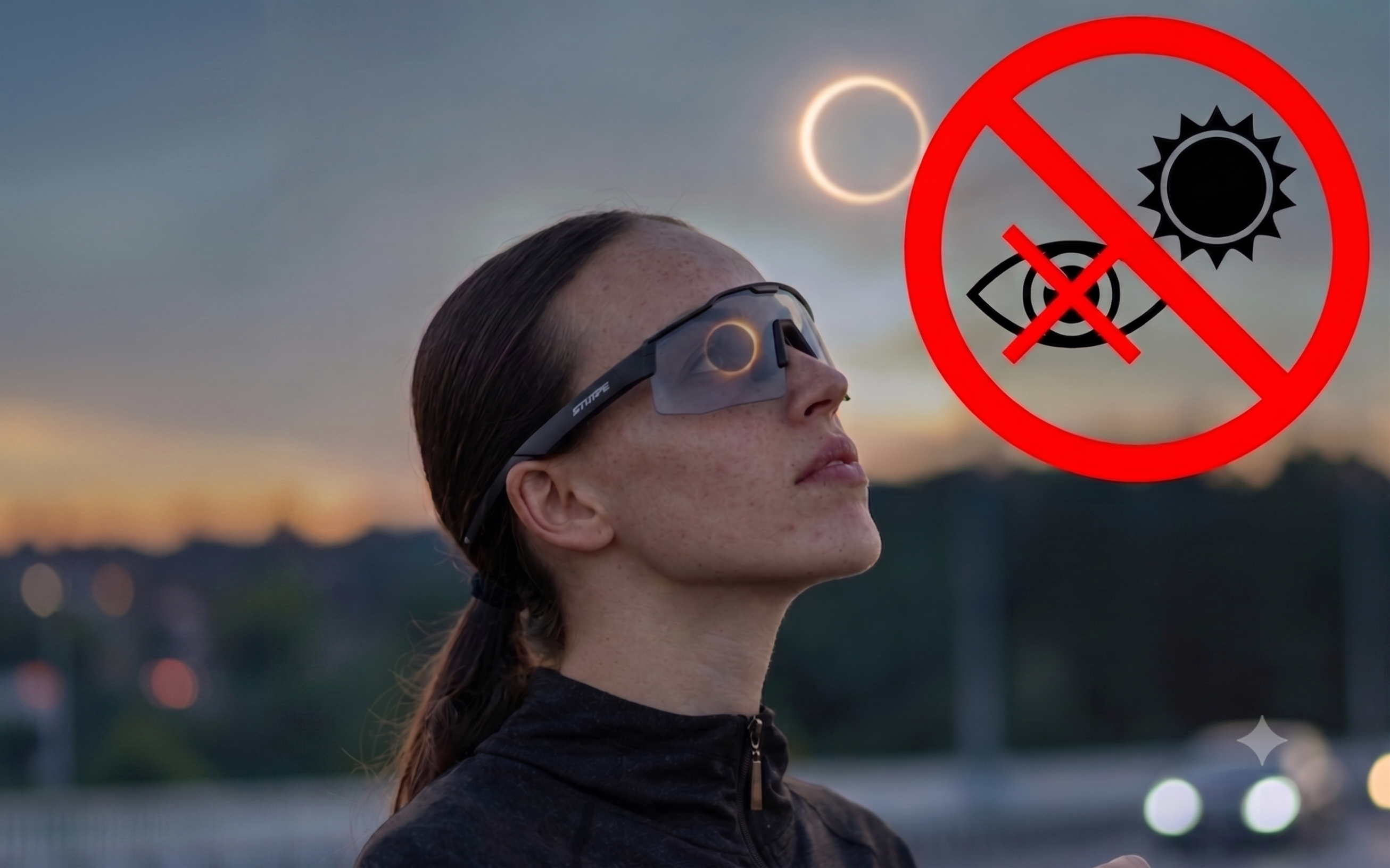 Las gafas de running están desaconsejadas