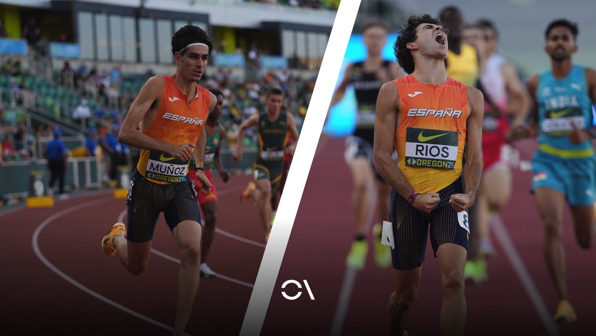 Alejandro Ríos y Alejandro Muñoz lograron este viernes su clasificación para la final del Campeonato del Mundo Sub-20. SPORTMEDIA.