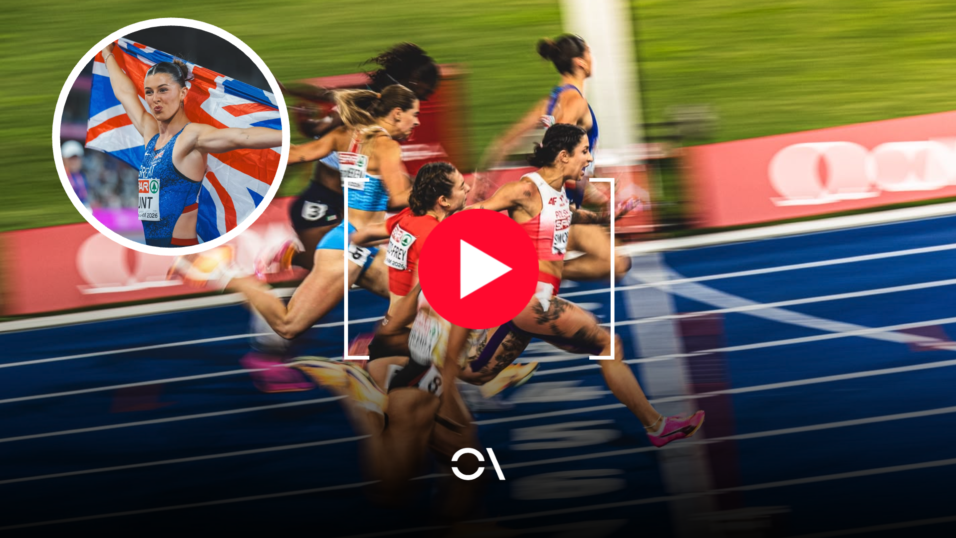 Amy Hunt, reina de los 100 metros en el Europeo de Birmingham