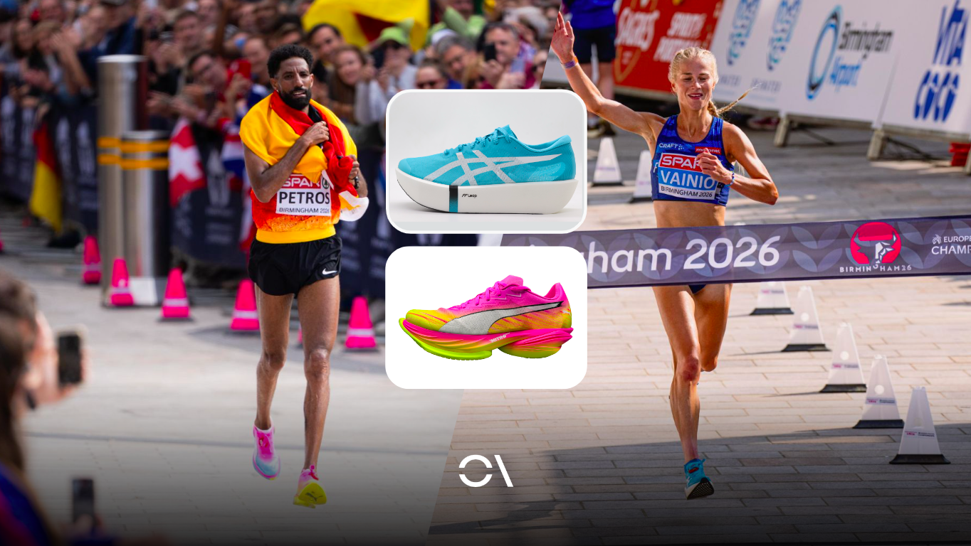 Vainio compitió con las ASICS MR2 TYPE-P, mientras que Petros lo hizo con las Puma FAST-R Nitro Elite 3 - DEV2. FOTORUNNERS. Vainio compitió con las ASICS MR2 TYPE-P, mientras que Petros lo hizo con las Puma FAST-R Nitro Elite 3 - DEV2. FOTORUNNERS.