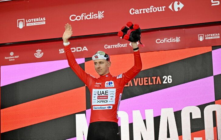 Pogacar, primer maillot rojo de la Vuelta '26