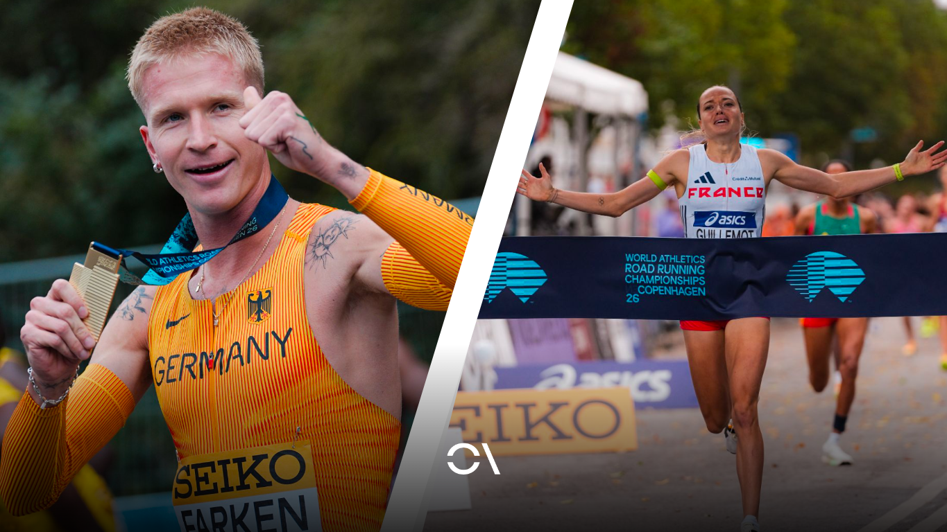 Farken y Guillemot, campeones del mundo de milla en ruta en Copenhague.