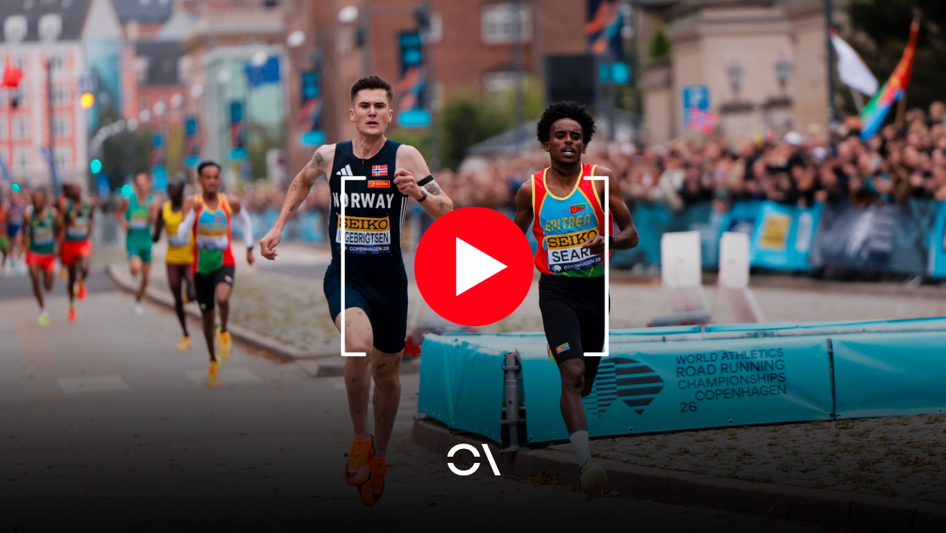 Dawitt Seare derrota a Jakob Ingebrigtsen en un final espectacular en el Mundial de 5K. SPORTMEDIA.