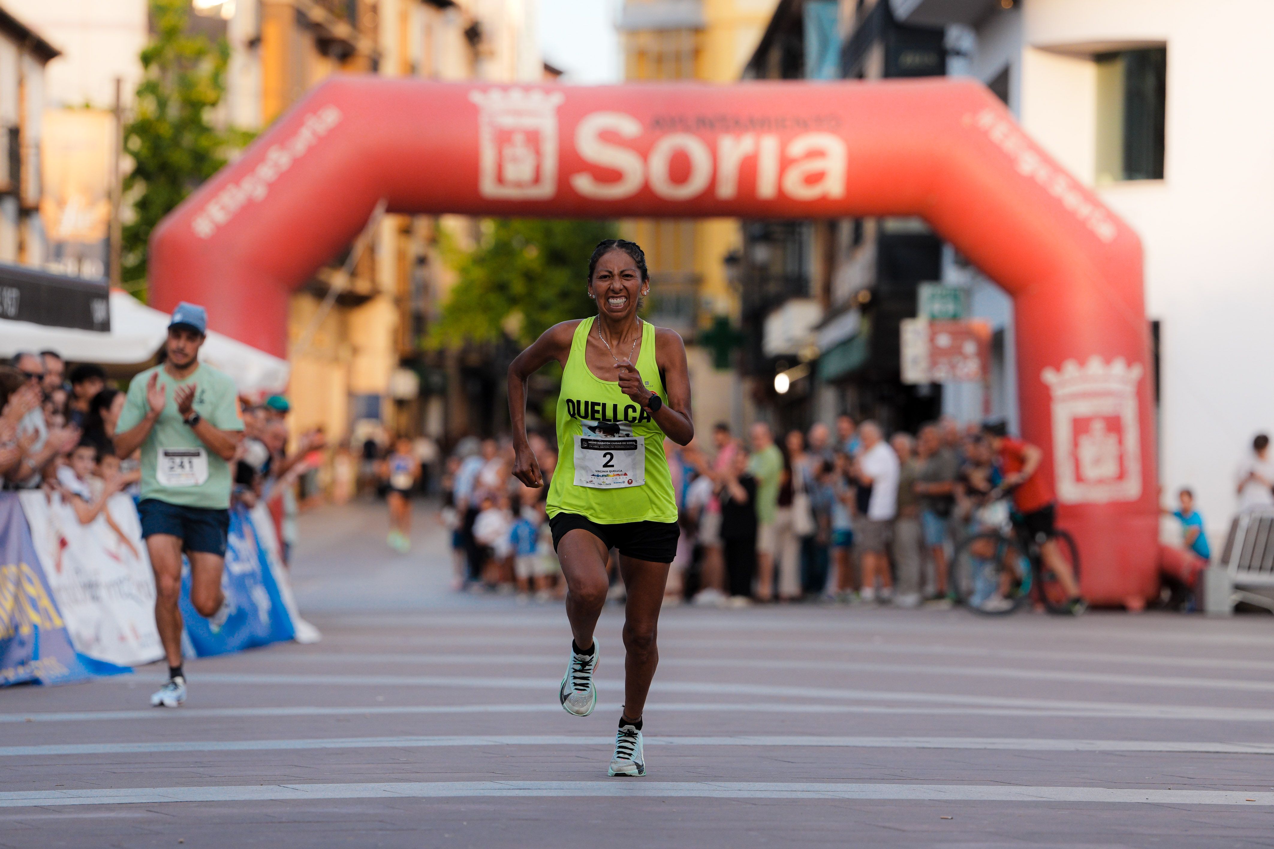 Virginia Quellca, ganadora del Medio Maratón Ciudad de Soria 2026