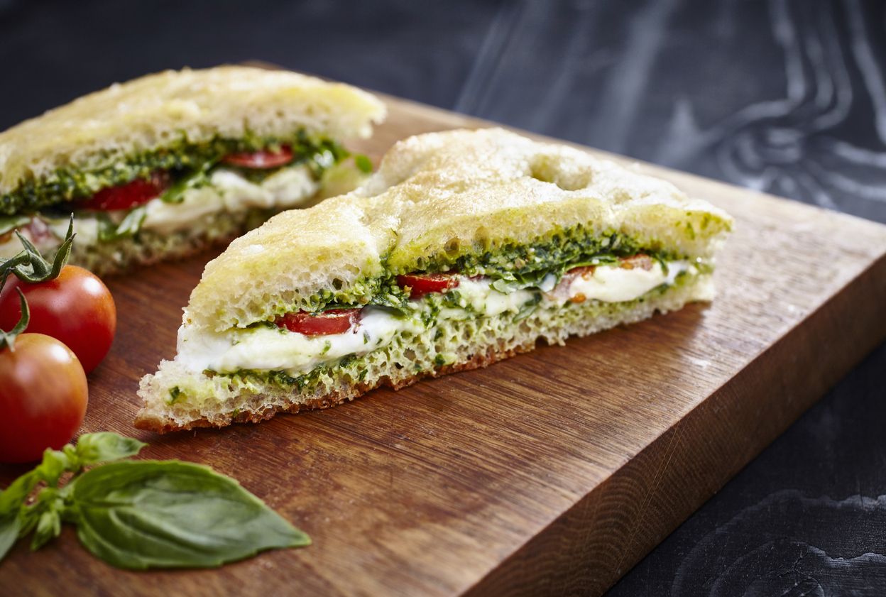 Pan de molde con dos ingredientes