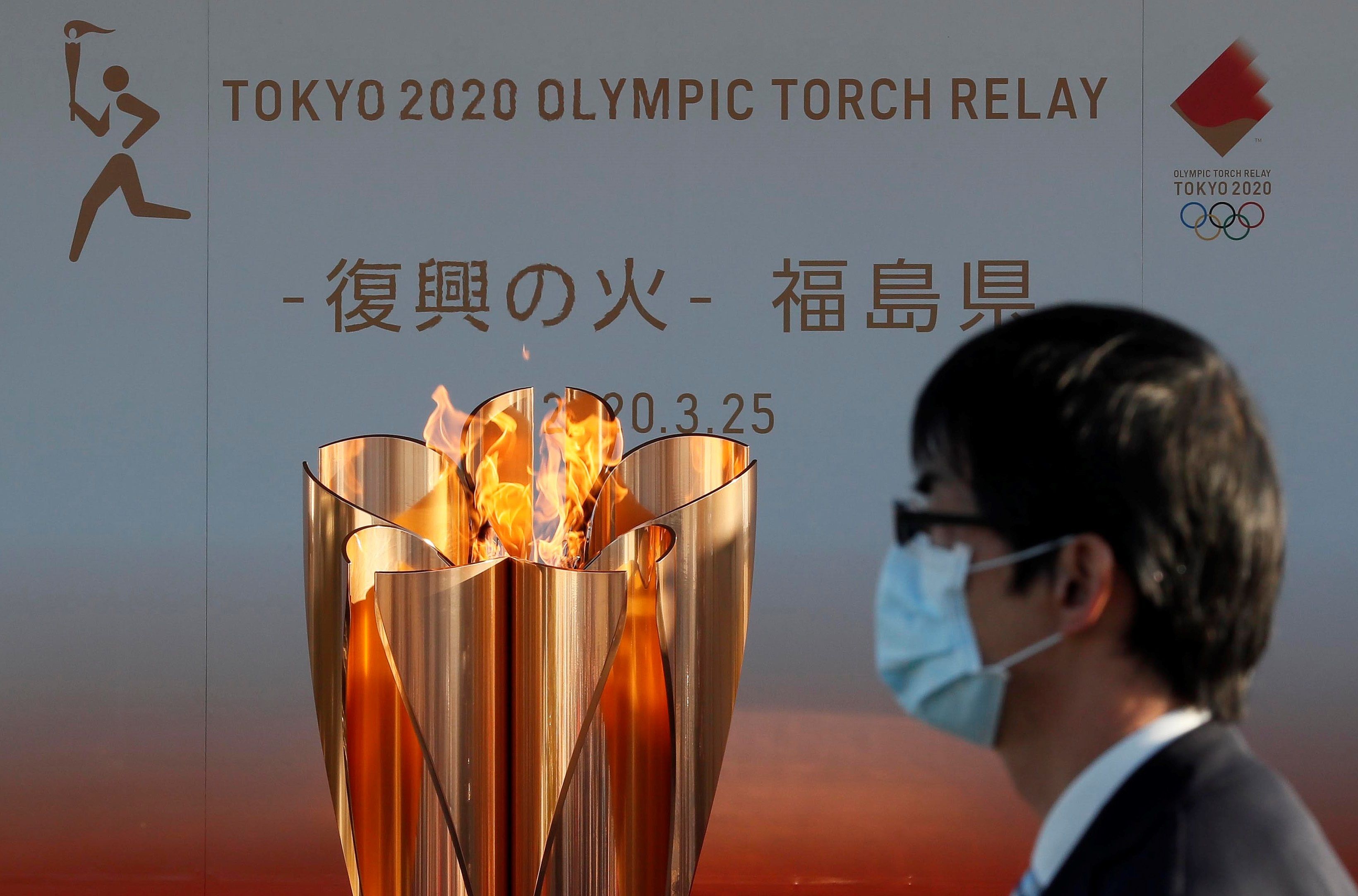 Una imagen de la antorcha olímpica de Tokio 2021. Foto: EFE.