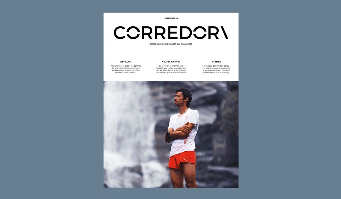 Kilian Jornet protagoniza la portada del número 14 de Corredor. Foto: Salomon.