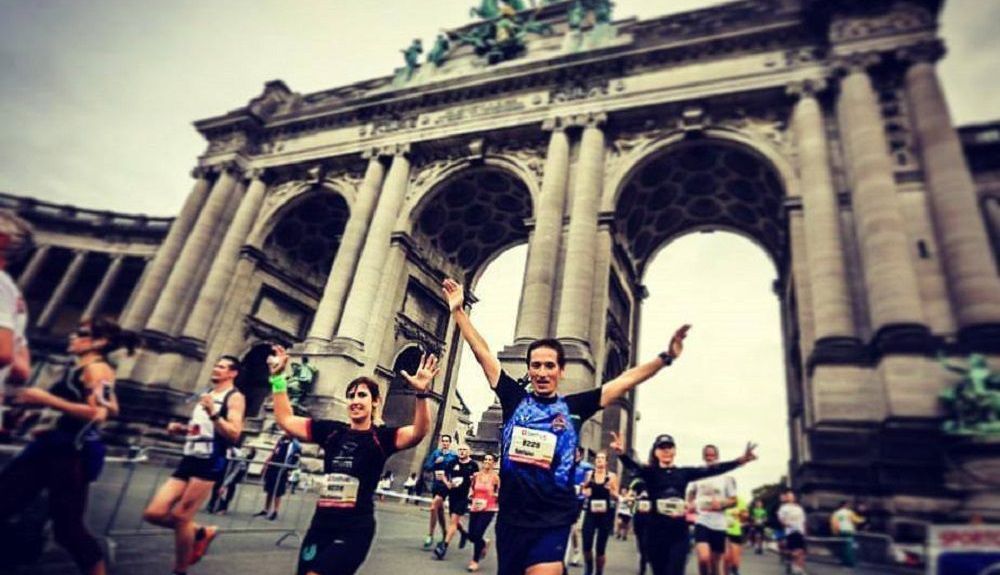 Media Maratón de Bruselas acompañada por Sebastián