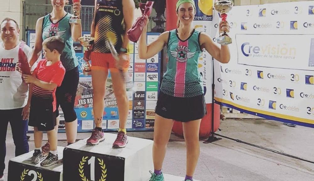 Pódium en una carrera de trail en junio 2019