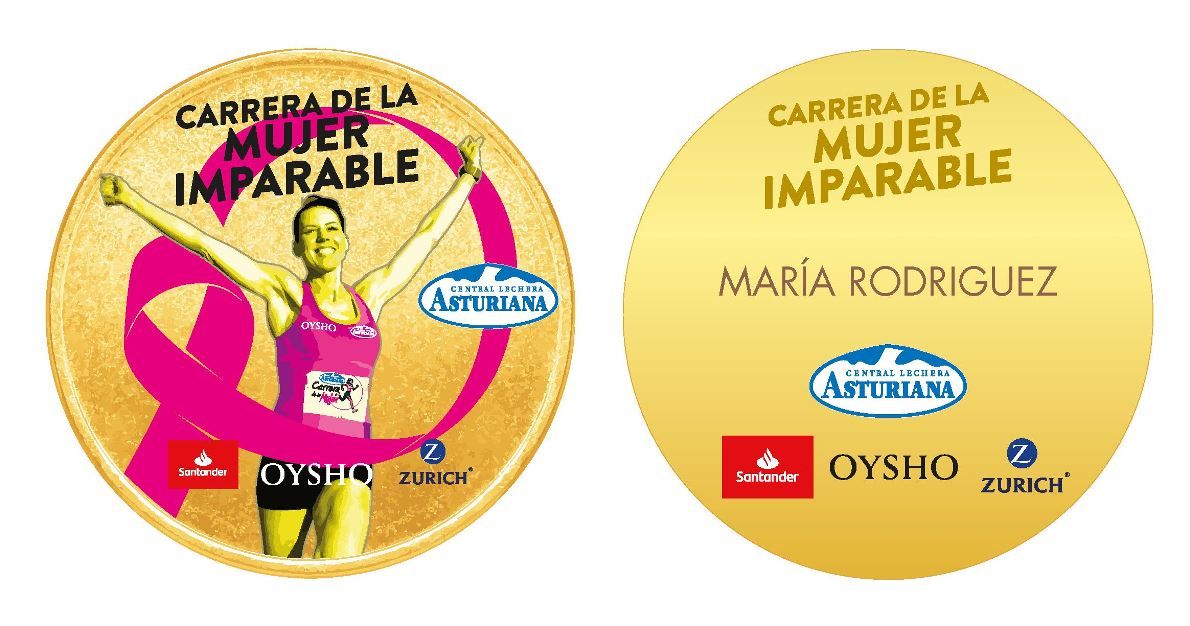 Medalla Carrera Mujer Imparable