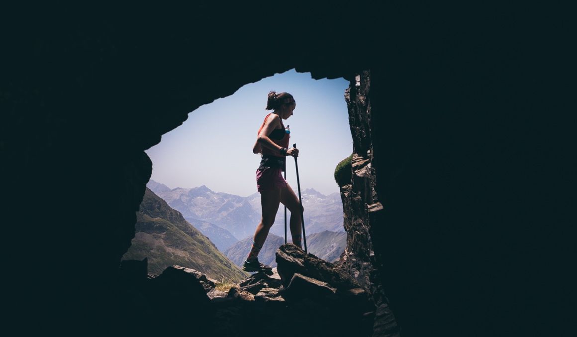 Una deportista en las montañas del Valle de Arán. Foto: UTMB. Una deportista en las montañas del Valle de Arán. Foto: UTMB.