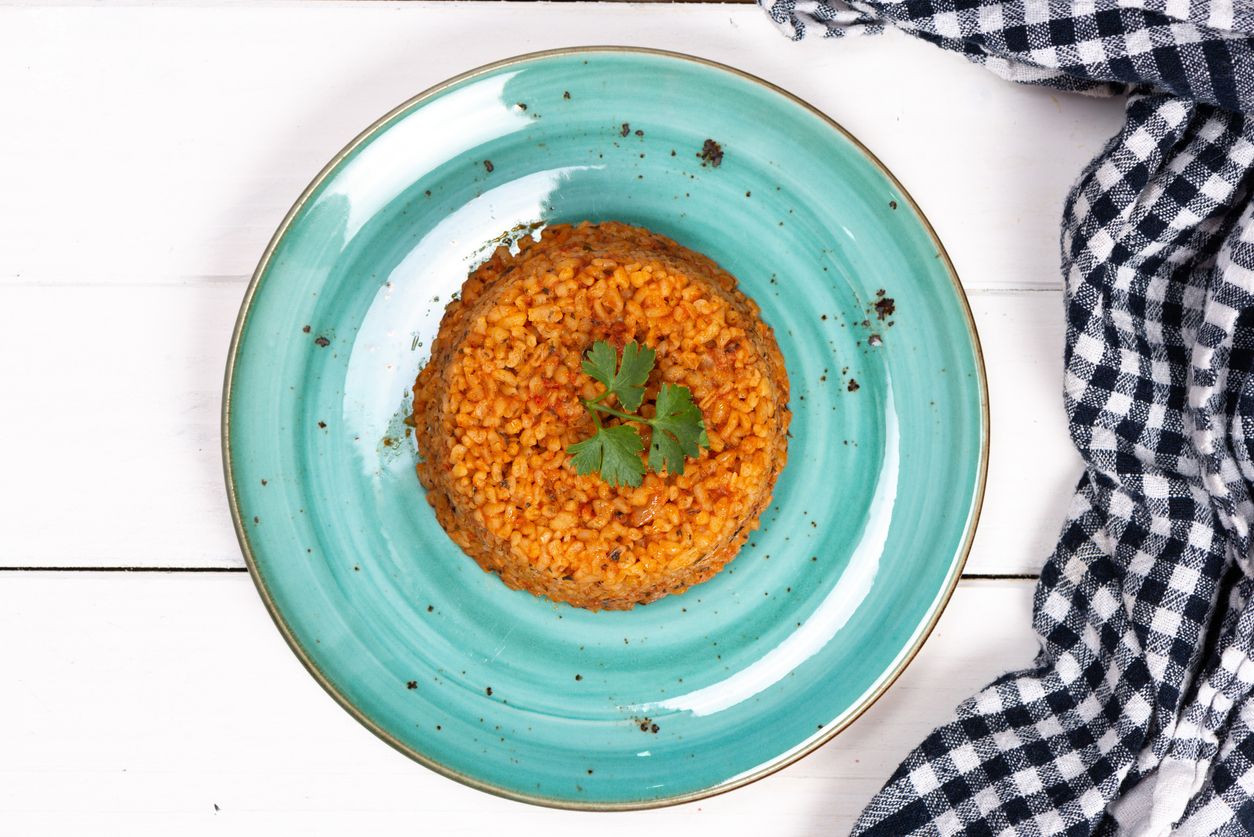 Bulgur con tomate especiado