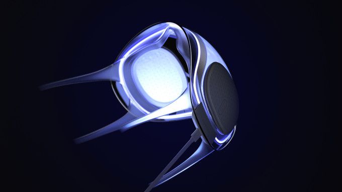 Prototipo de la mascarilla que se desinfecta sola Amazfit Aeri: luz ultravioleta Prototipo de la mascarilla que se desinfecta sola Amazfit Aeri: luz ultravioleta