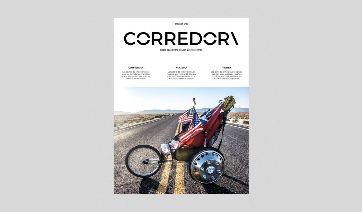 La portada del número 15 de la revista Corredor: aventura pura. Foto: Rickey Gates