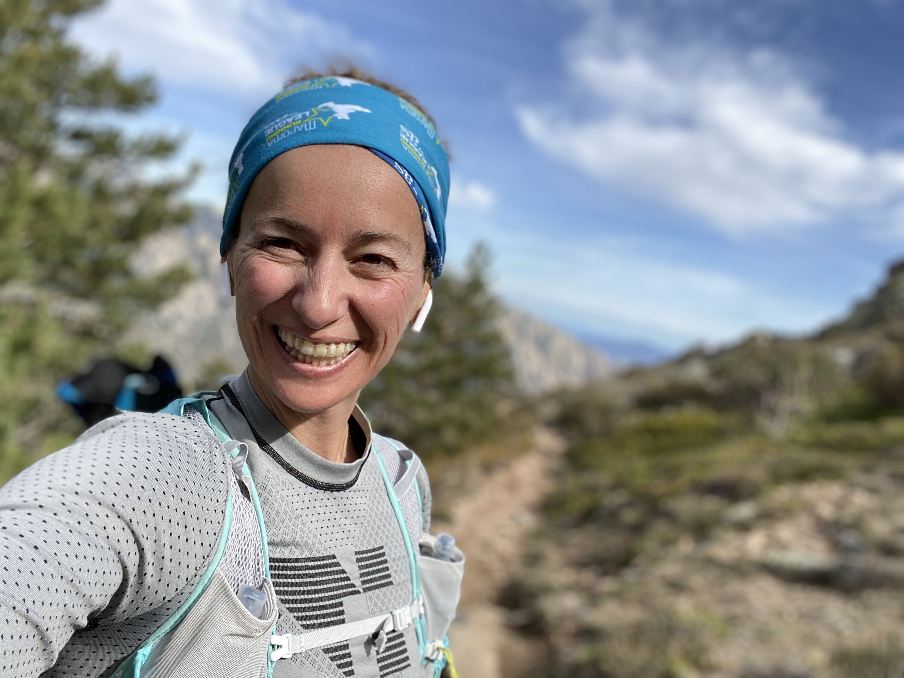 Naiara en su último entreno en La Pedriza