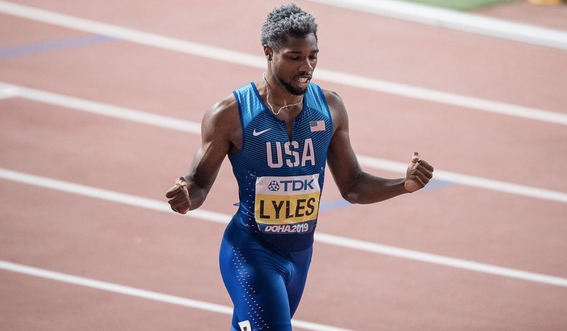 Noah Lyles durante el Campeonato del Mundo de Doha. Foto: Sportmedia.