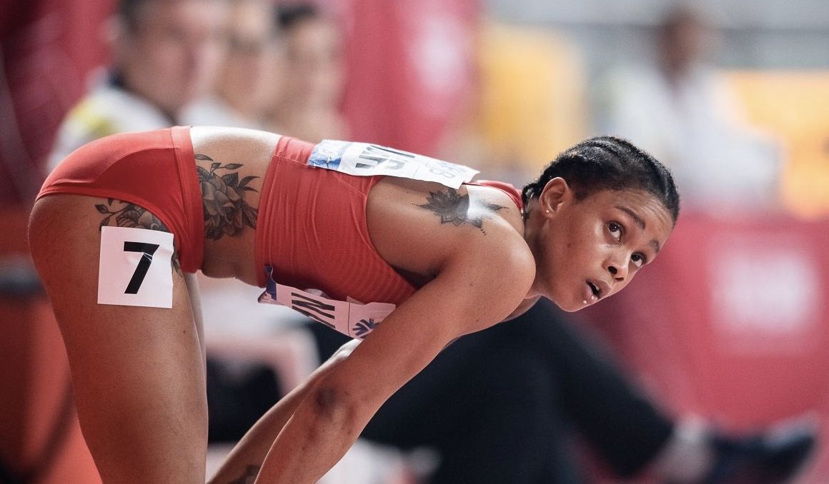 Salwa Eid Naser en el Campeonato del Mundo de Doha. Foto: Sportmedia.