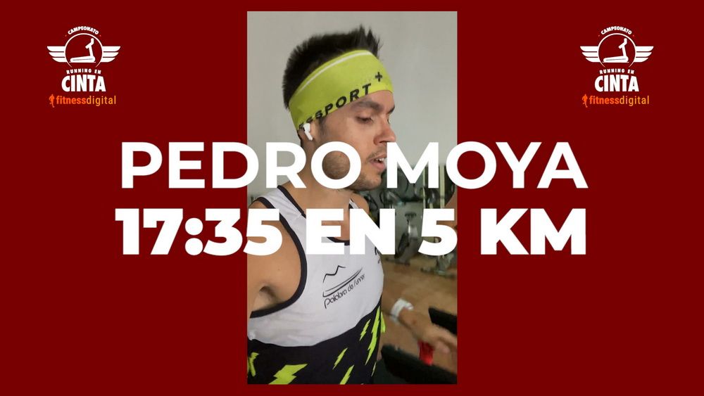 Pedro Moya participando en el Campeonato de Running en Cinta fitnessdigital