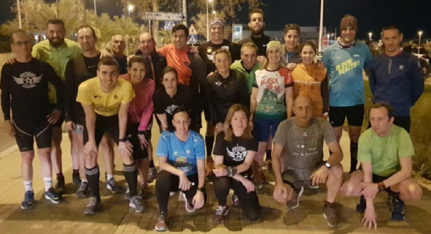 Parte del equipo en un día de entreno Parte del equipo en un día de entreno