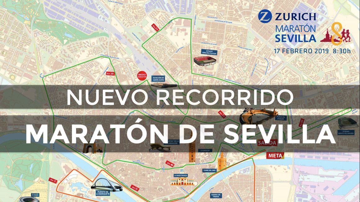 El nuevo recorrido del Zurich Maratón de Sevilla | soycorredor.es