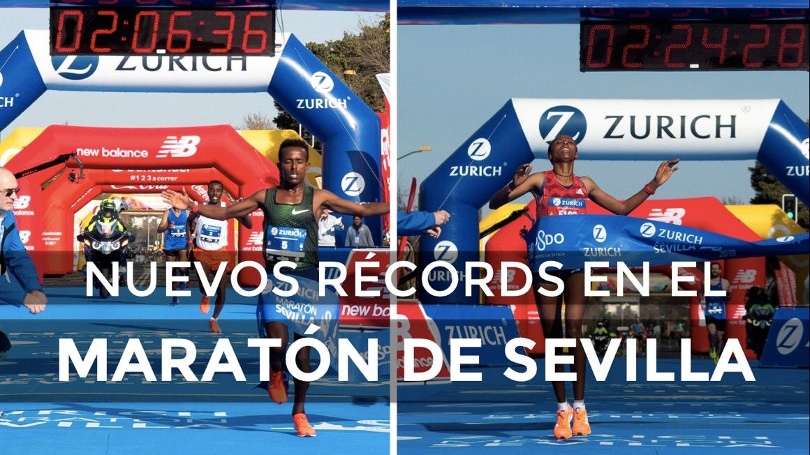 Tsedat Abege y Gutemi Shone, ganadores del Zurich Maratón de Sevilla 2019 | EFE