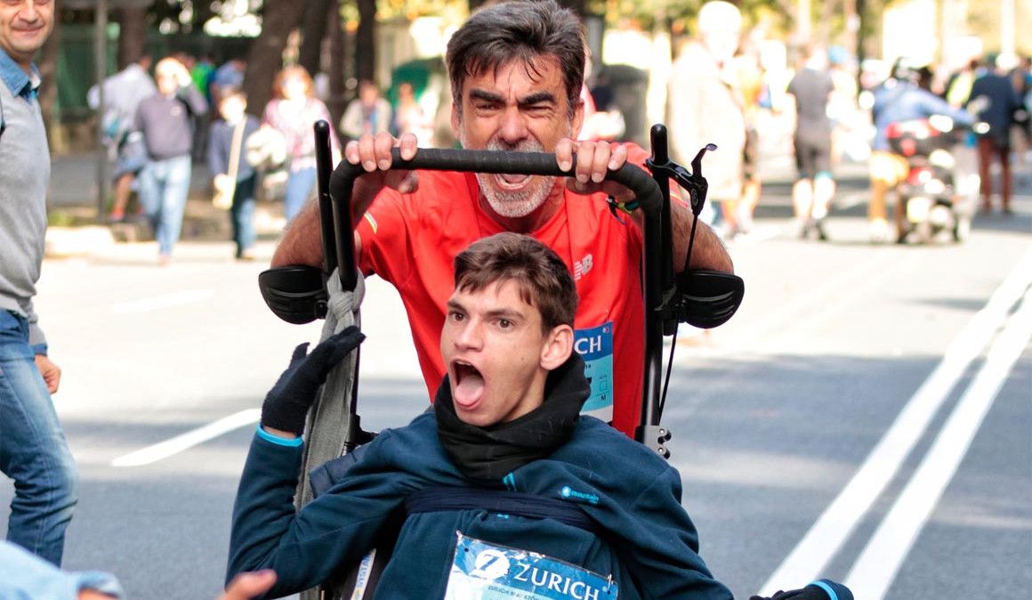 Pablo y su padre José Manuel Roas