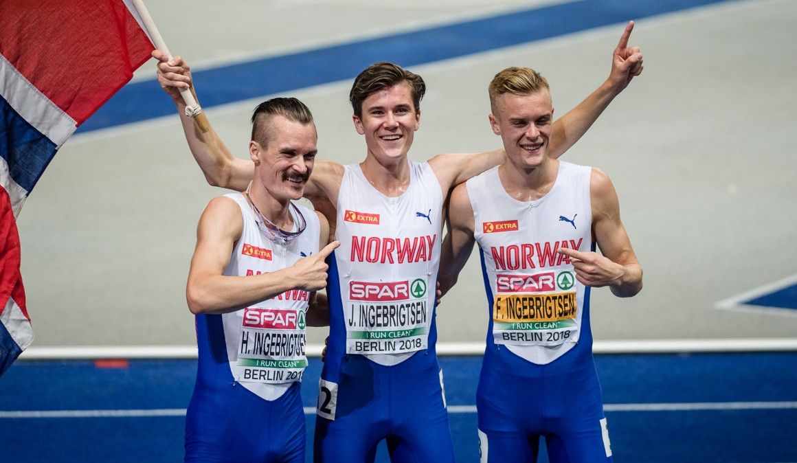 Los hermanos Ingebrigtsen en el pasado Campeonato de Europa de Berlín | Sportmedia