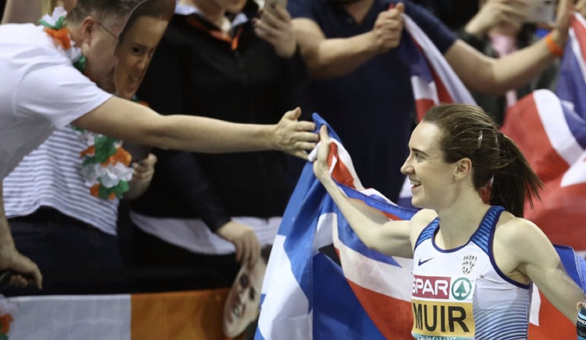 Laura Muir tras ganar los 3.000 metros en el europeo de pista cubierta | Glasgow 2019