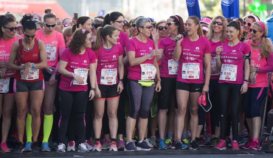 Mireia Belmonte en la Carrera de la Mujer de Valencia | Fotografía: Banco Santander