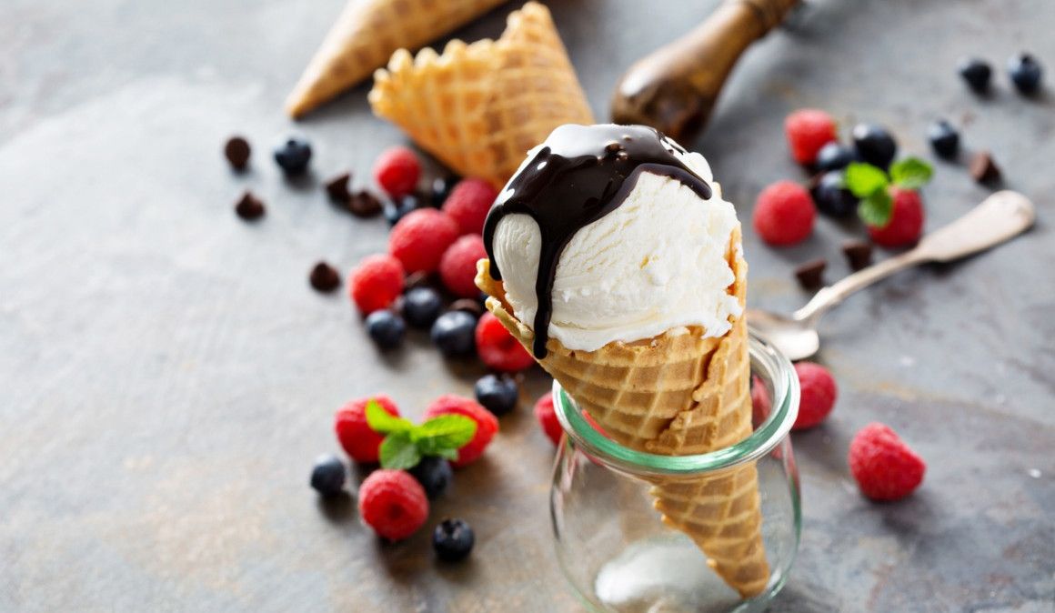 Los helados hechos a base de frutas son muy nutritivos.