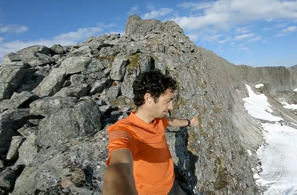 El asombroso video de Kilian por las crestas de Anslasnes (Noruega)