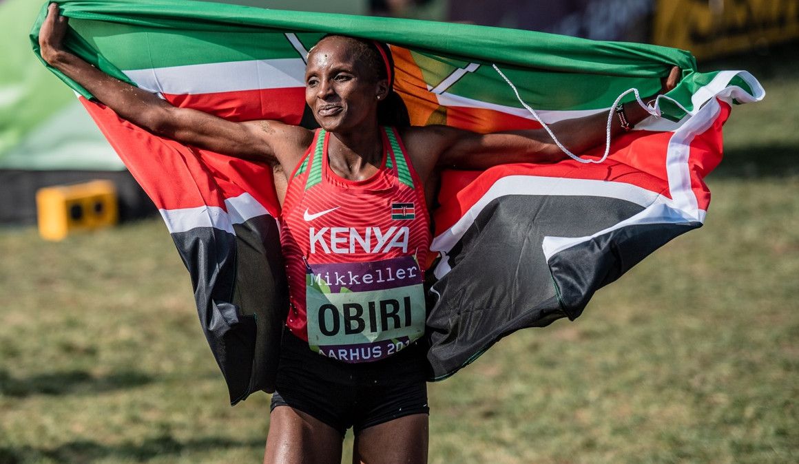 Hellen Obiri tras proclamarse campeona del mundo de cross en Aarhus | Sportmedia