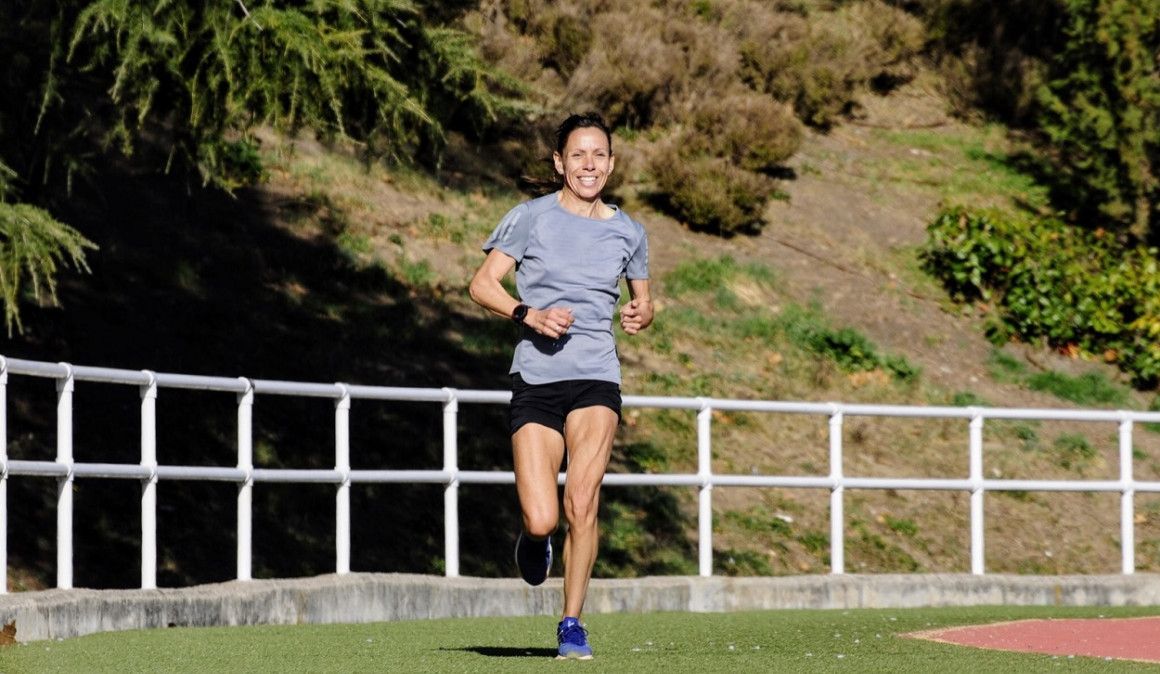 Azucena Díaz durante un entrenamiento en Madrid | soycorredor.es