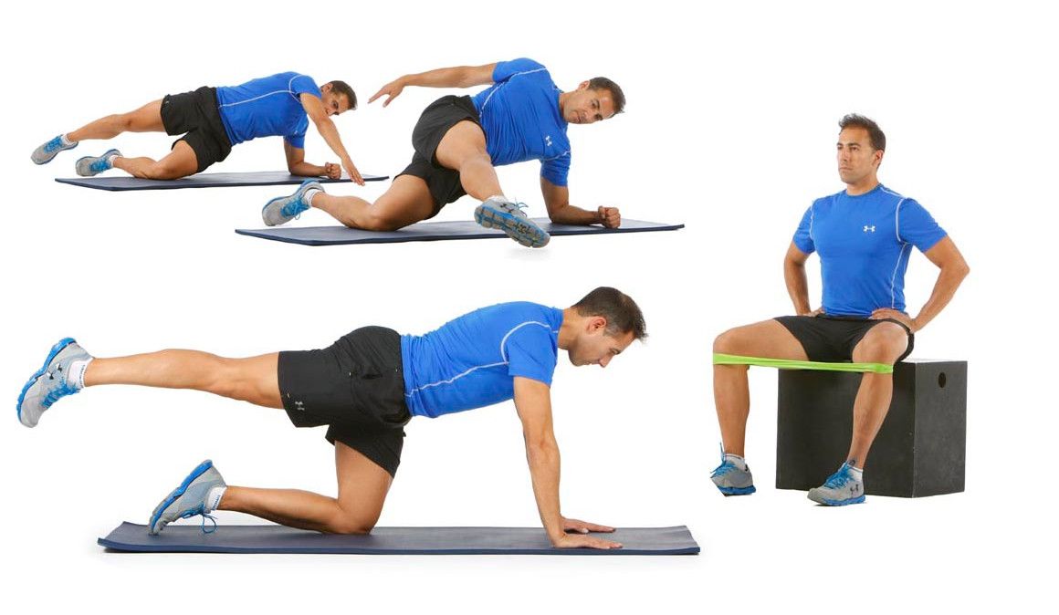 Plancha prono y lateral (glúteo medio)