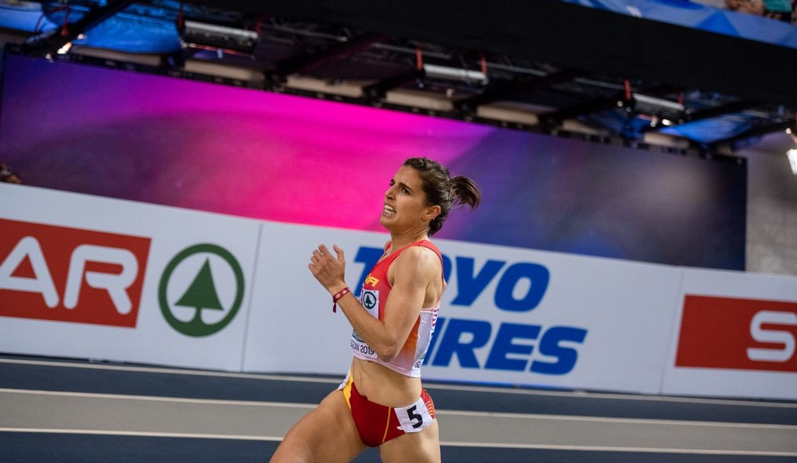 Marta Pérez durante la final del Campeonato de Europa de Glasgow | Sportmedia