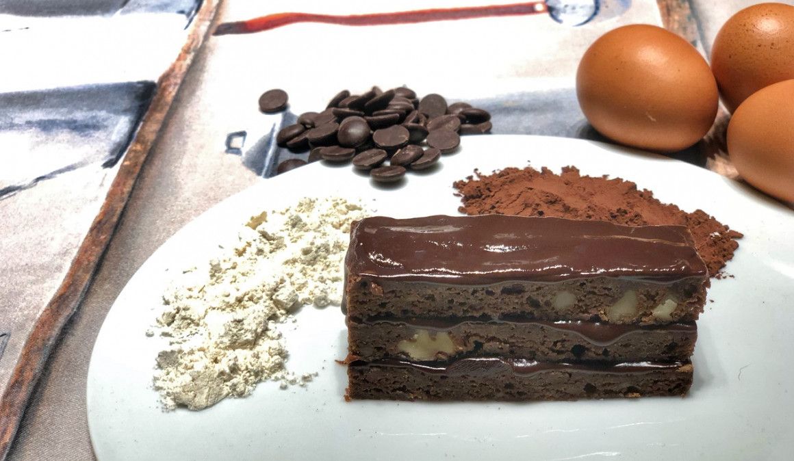 Bizcocho de chocolate, sano a la vez que delicioso