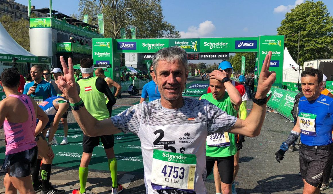 Martín Fiz, récord de España M55 en el Maratón en París