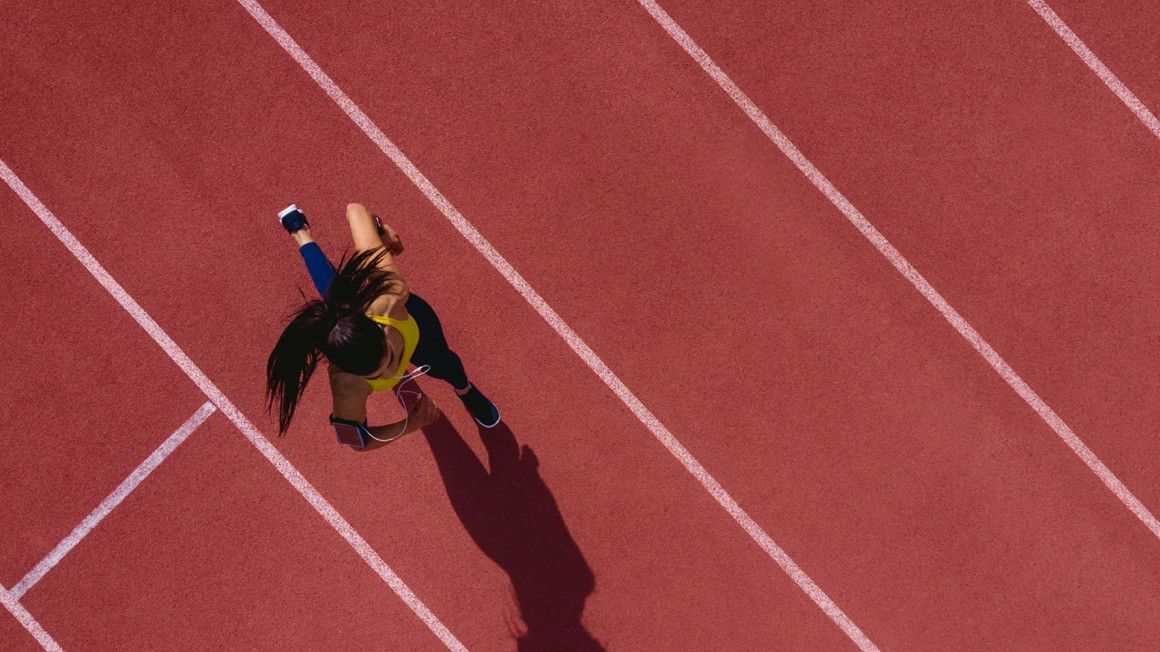 La pista de atletismo es menos dura que el asfalto