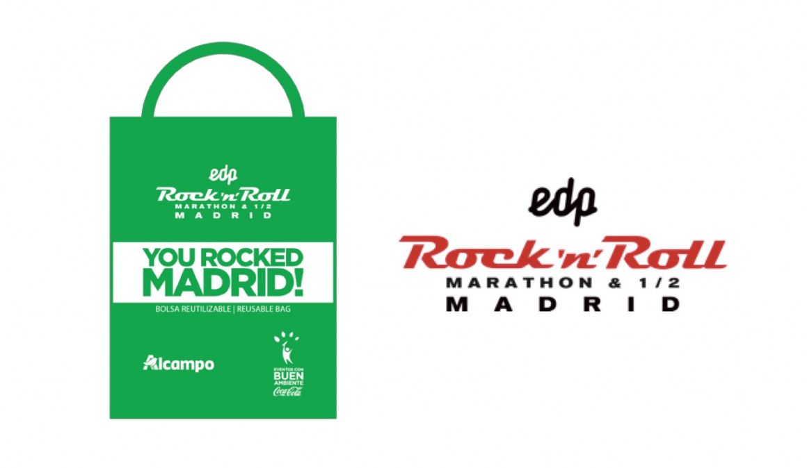Adiós a las bolsas de plástico en el EDP Rock ‘n’ Roll Madrid Maratón & ½