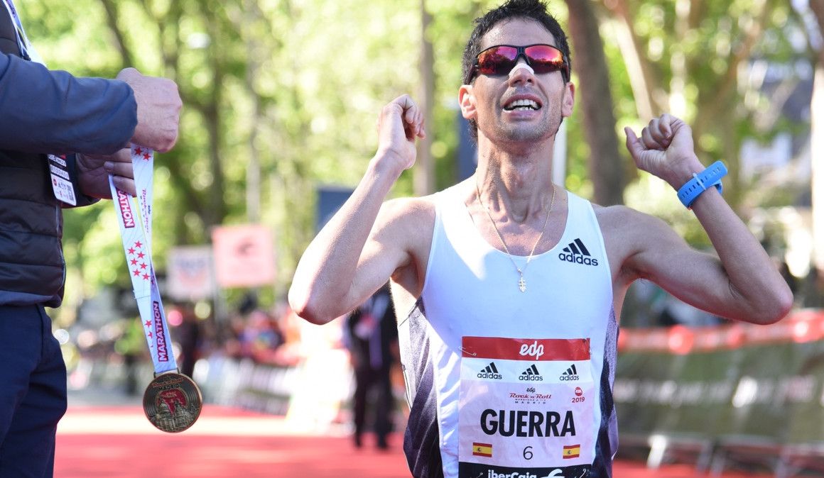 Javi Guerra tras cruzar la meta en Madrid | soycorredor.es