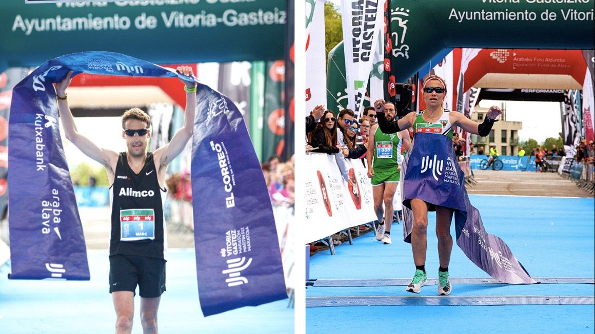 Marc Hurtado y Sara Trelles se llevan el EDP Vitoria-Gasteiz Maratón Martín Fiz | soycorredor.es