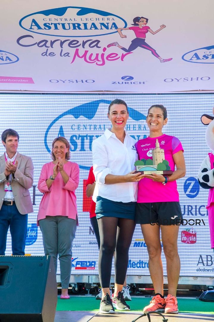 El podio de la Carrera de la Mujer de Sevilla 2019-1