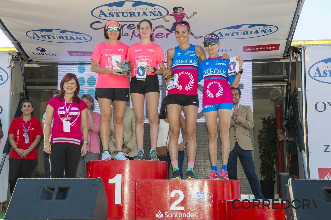 El podio de la Carrera de la Mujer de Sevilla 2019-2